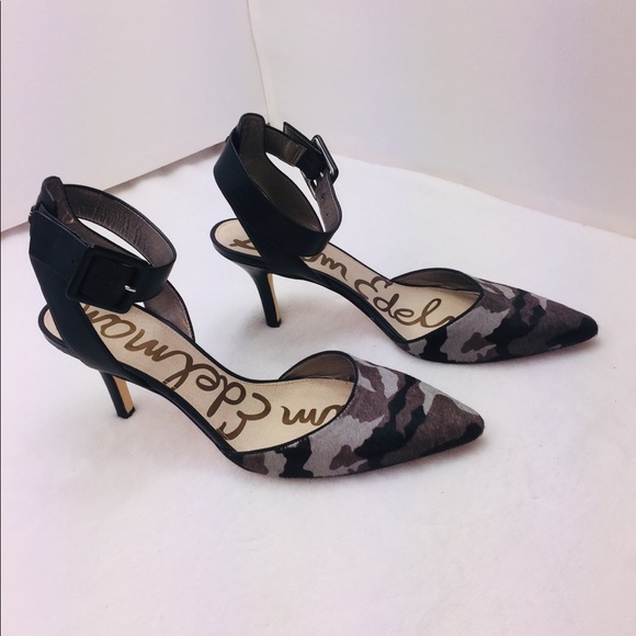 Sam Edelman Shoes - Sam Edelman Camo Ankle Strap Heels